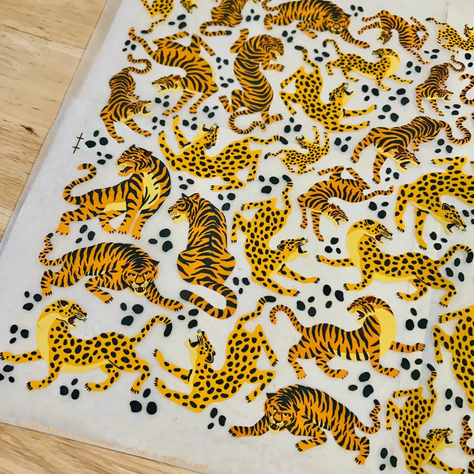 Jungle Tigers - Underglaze Transfer Sheet