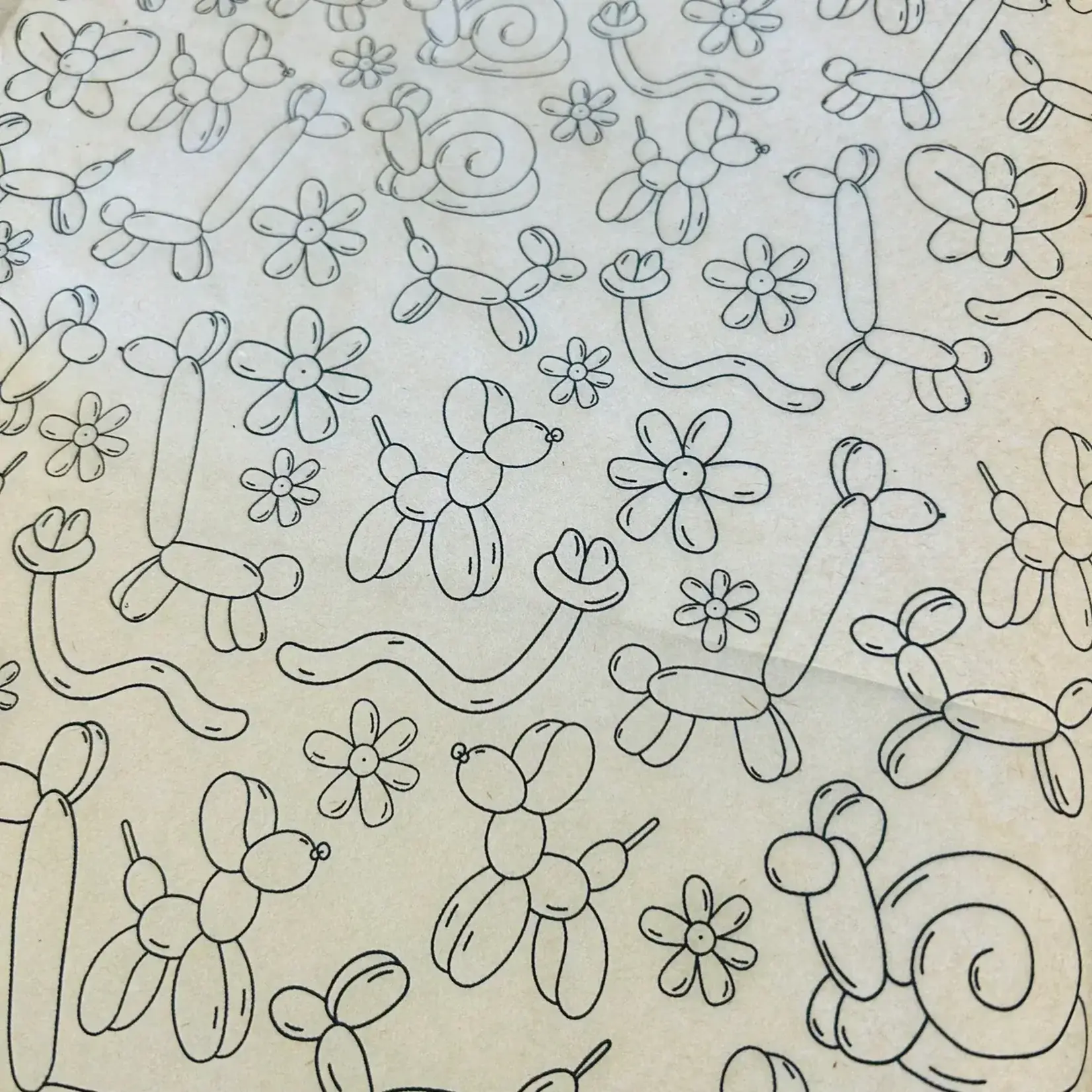 Balloon Animals - Underglaze Transfer Sheet