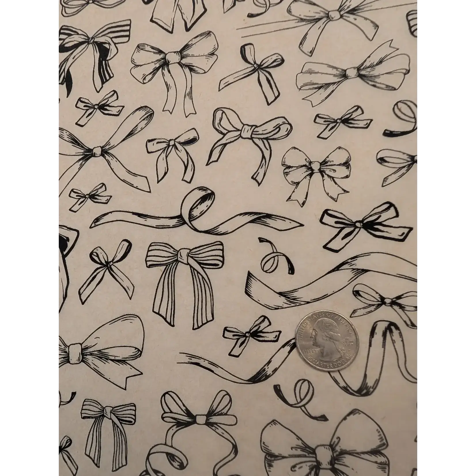 Bows - Underglaze Transfer Sheet - BLACK