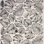 Rainforest Leaves - Underglaze Transfer Sheet - BLACK