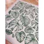 Rainforest Leaves - Underglaze Transfer Sheet - GREEN