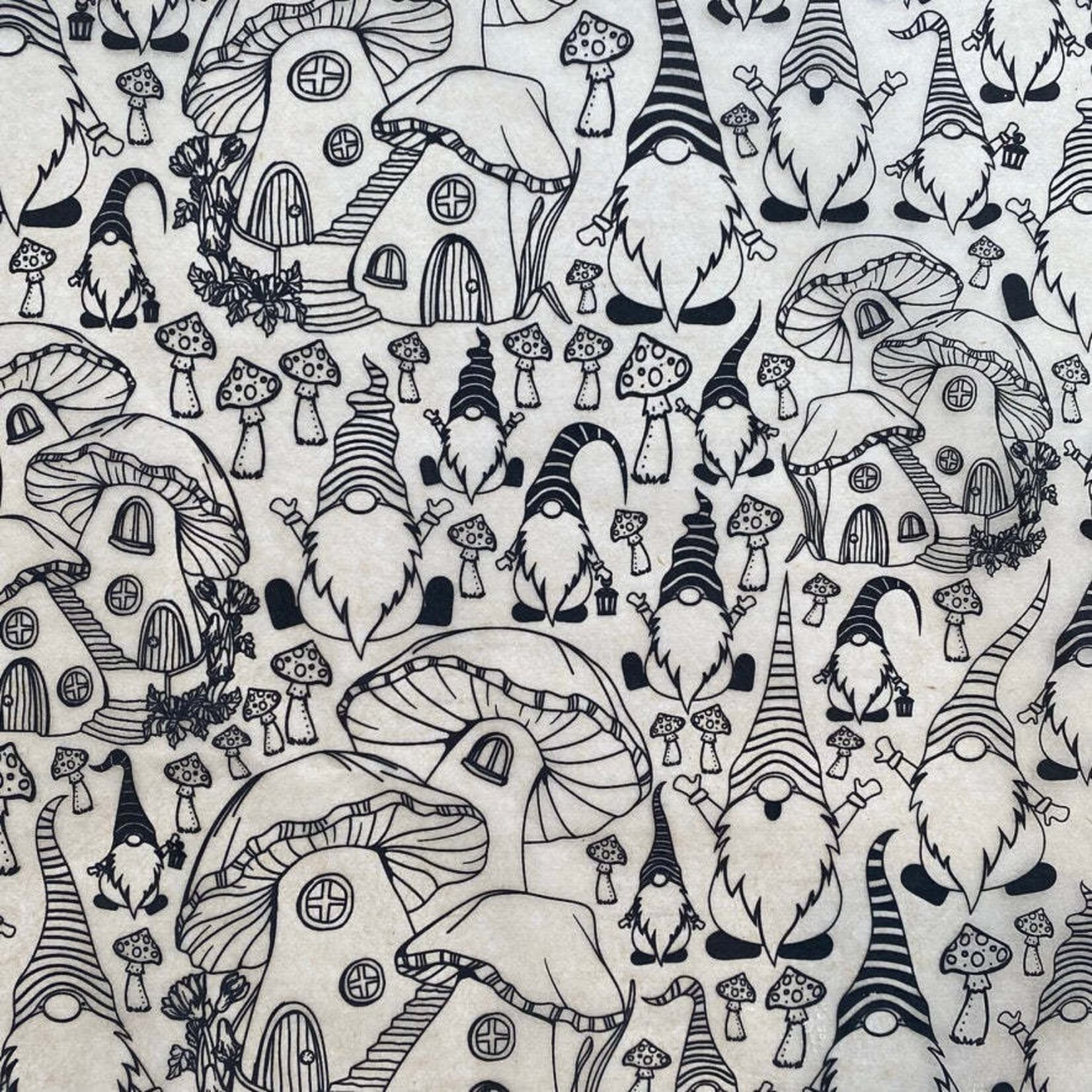 Elan Pottery Transfers Gnomes Underglaze Transfer - Black