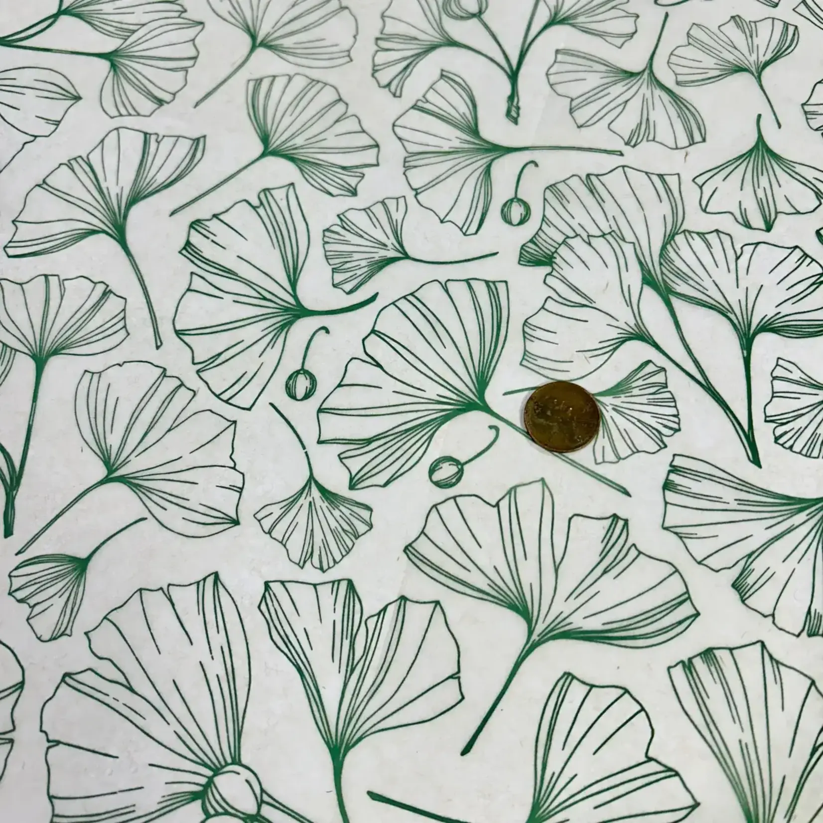 Elan Pottery Transfers Ginkgo Berries Underglaze Transfer - Green