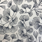 Elan Pottery Transfers Ginkgo Leaves Underglaze Transfer - Black