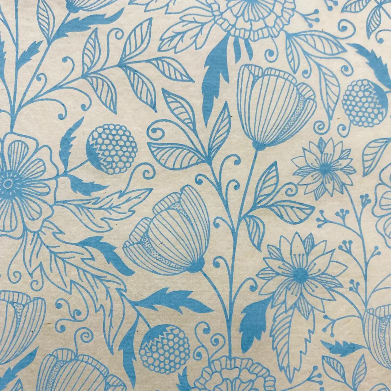 Elan Pottery Transfers Flower Doodle Underglaze Transfer - Turquoise