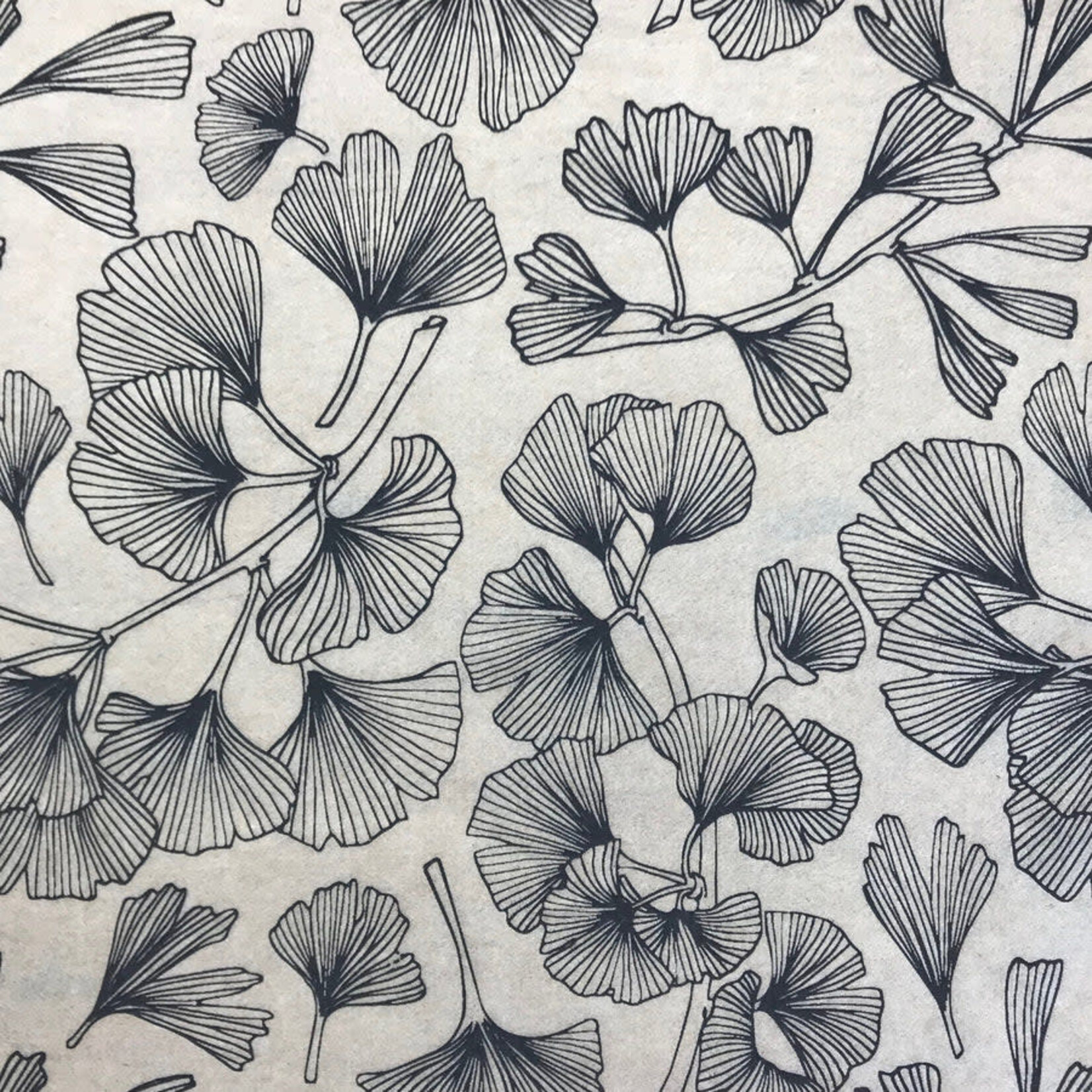 Elan Pottery Transfers Ginkgo Leaves Underglaze Transfer - Green