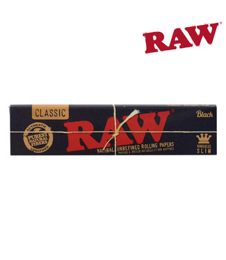 RAW RAW Black Natural King Size Slim Papers 32-pack