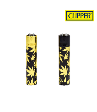 Clipper Clipper Metal Refillable Lighter Gold Leaves