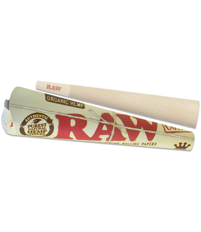RAW RAW Organic Hemp King Size Cones