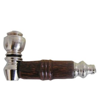 Metal Pipe w/ Wood Sleeve 3" Nickel