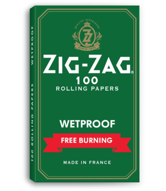 Zig Zag Zig Zag Kutcorners Green Wetproof Free Burning Rolling Papers 100-Pack