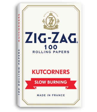 Zig Zag Zig Zag Kutcorners White Slow Burning Rolling Papers 100-Pack