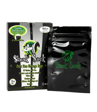 Skunk Skunk Sack, Black, Medium 4" x 6", 12-pack