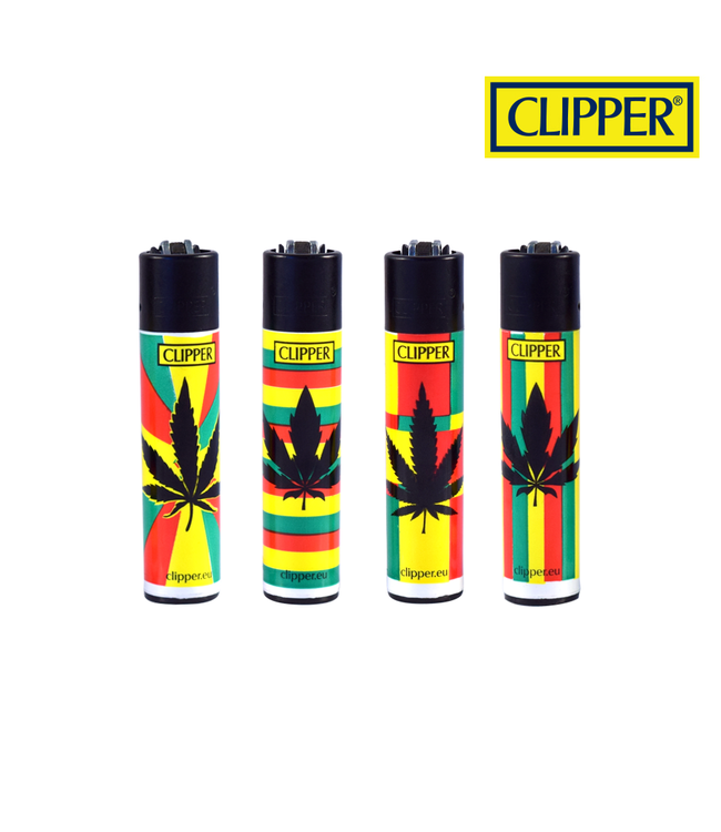 Clipper Clipper Refillable Lighter Reggae Leaf