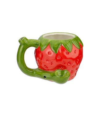 Ceramic Strawberry Mug Pipe