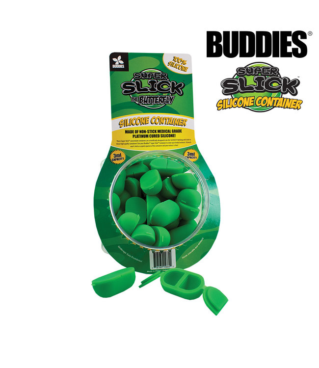 Buddies Buddies Super Slick "The Butterfly" Silicone Containers 6ml 2-Pack