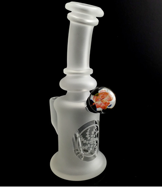 Solid Flow Glass Solid Flow Glass 6" Sandblasted Bubbler