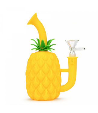 LIT Silicone LIT Silicone 7" Pineapple Water Pipe Yellow