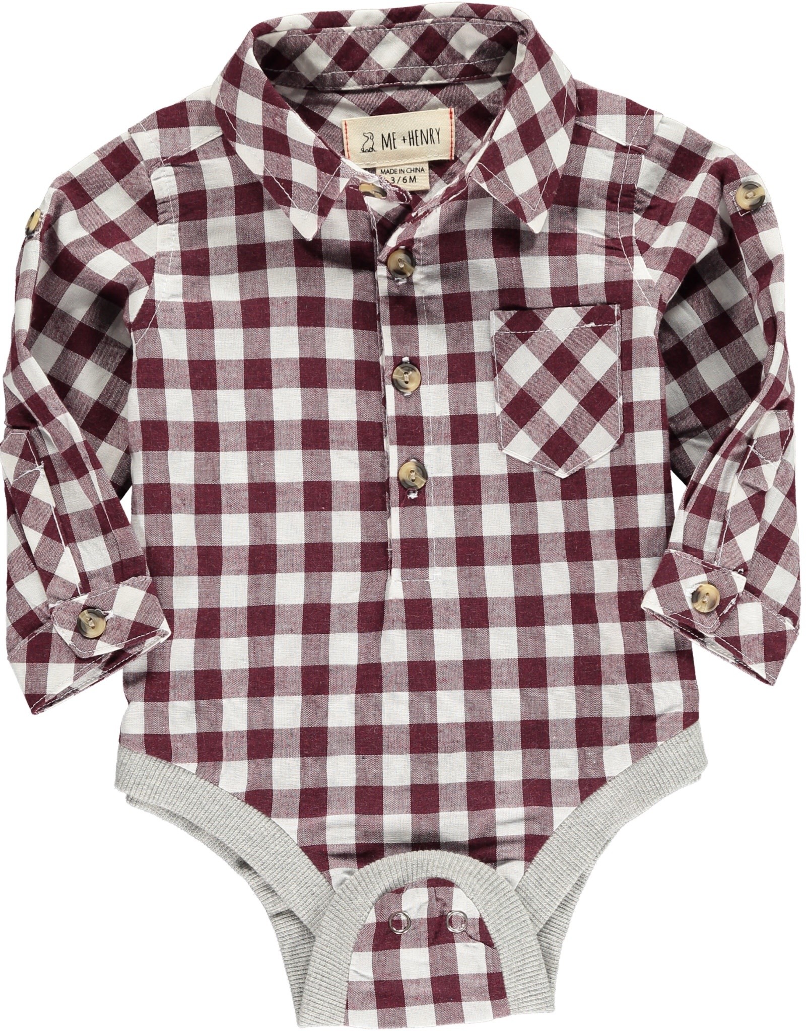 infant plaid onesie