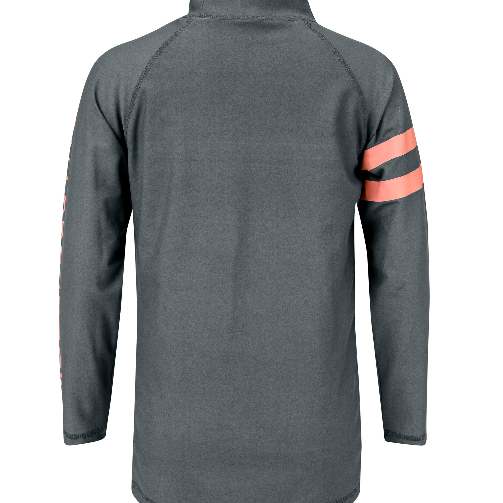 GRAY/ORANGE LS RASH GUARD
