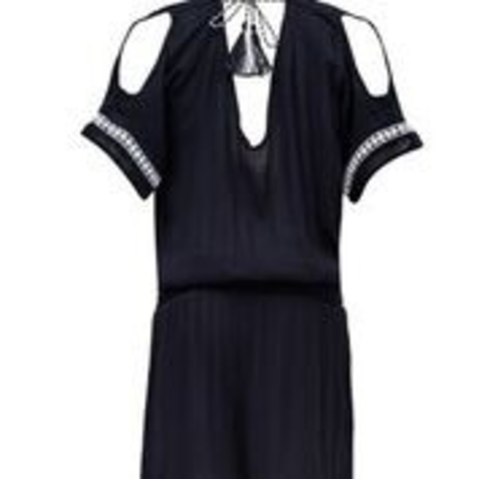 NAVY CUTOUT JUMPER