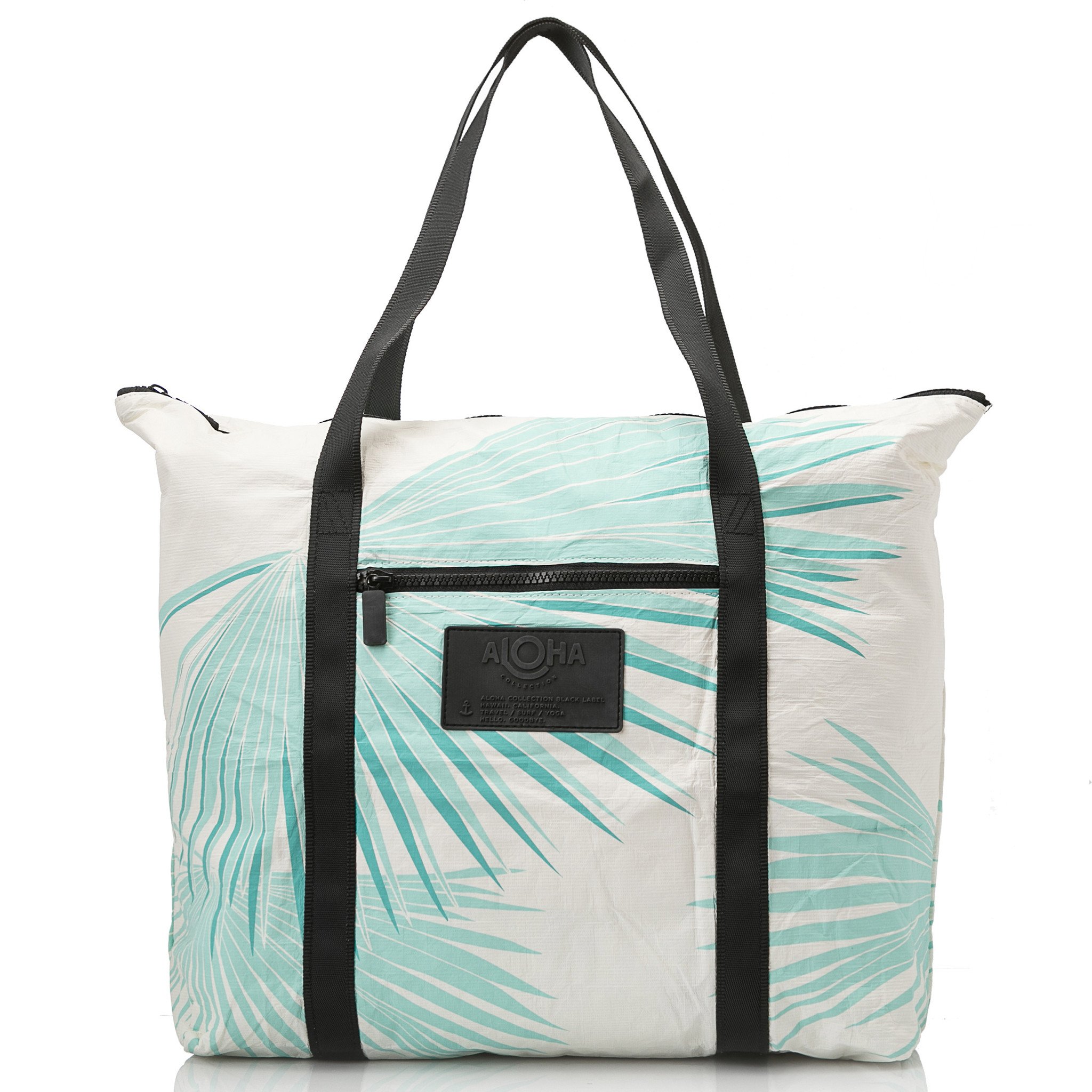 water resistant tote bag with zipper