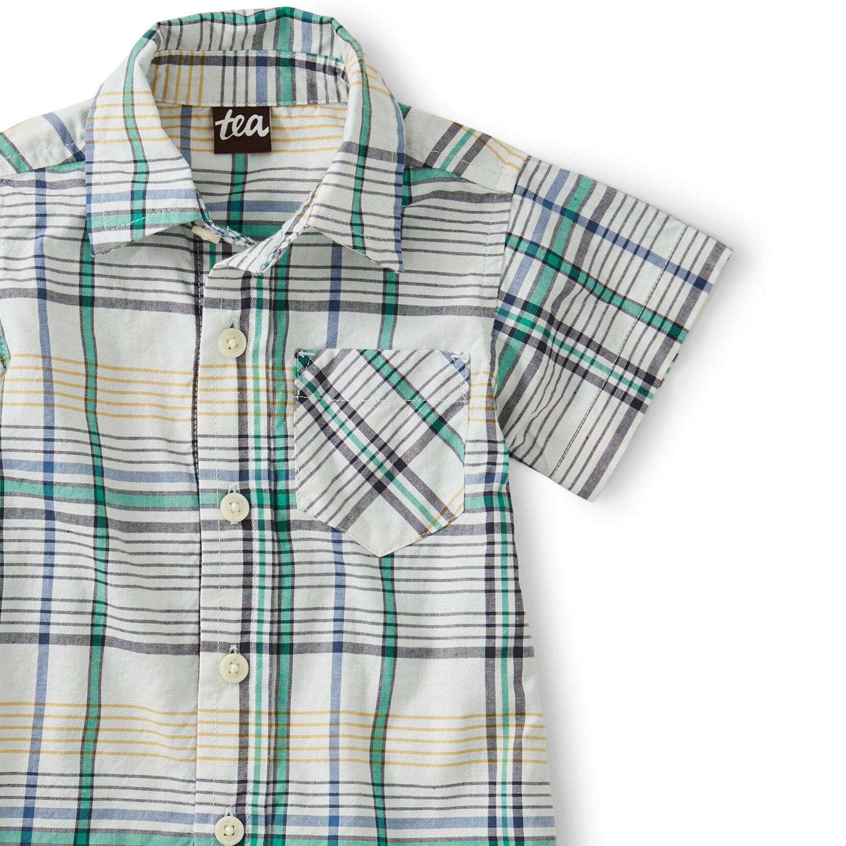 MADRAS WOVEN BABY SHIRT - SPETSES PLAID