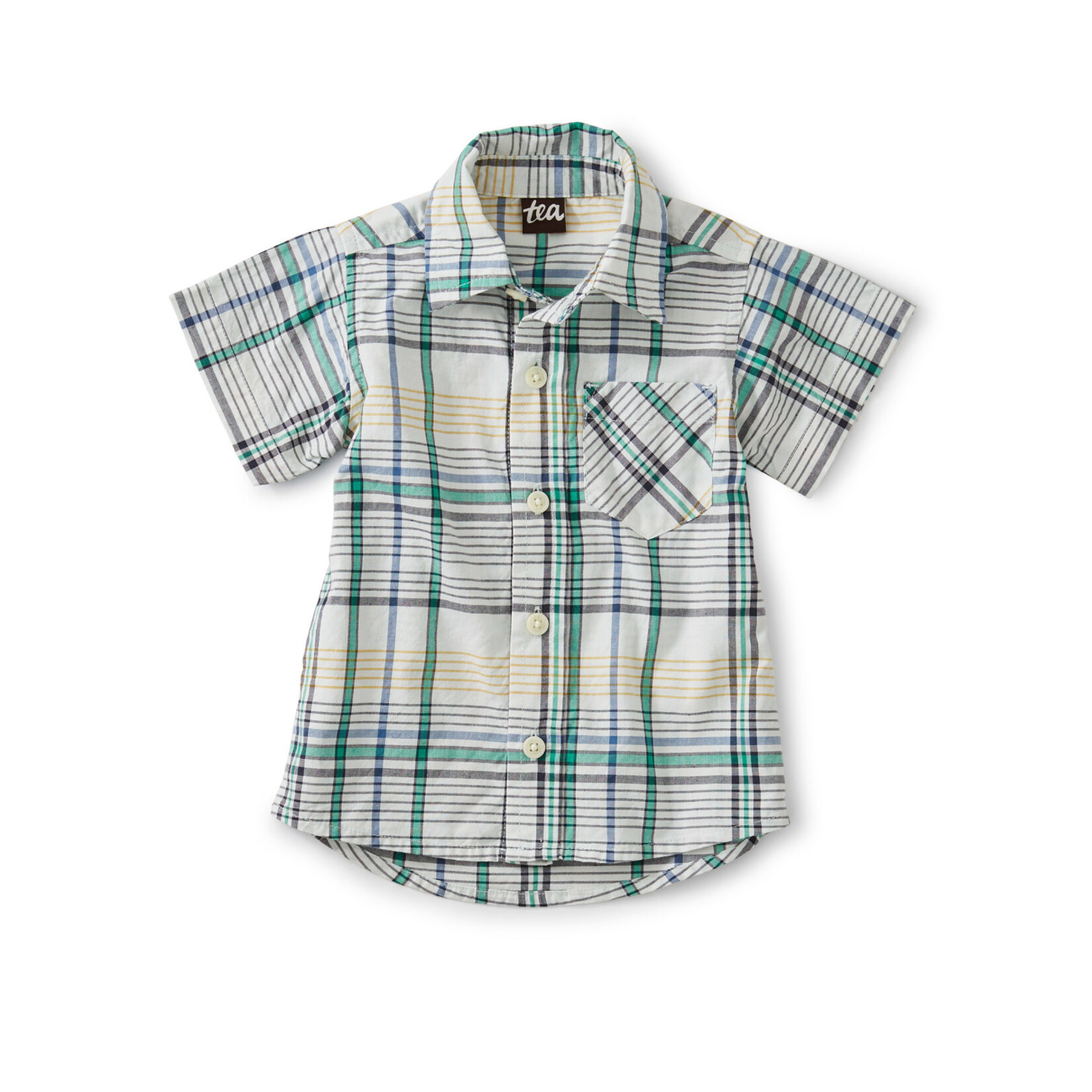 MADRAS WOVEN BABY SHIRT - SPETSES PLAID