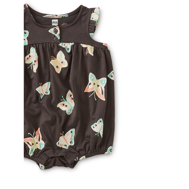 HENLEY ROMPER BUTTERFLY PEPPER