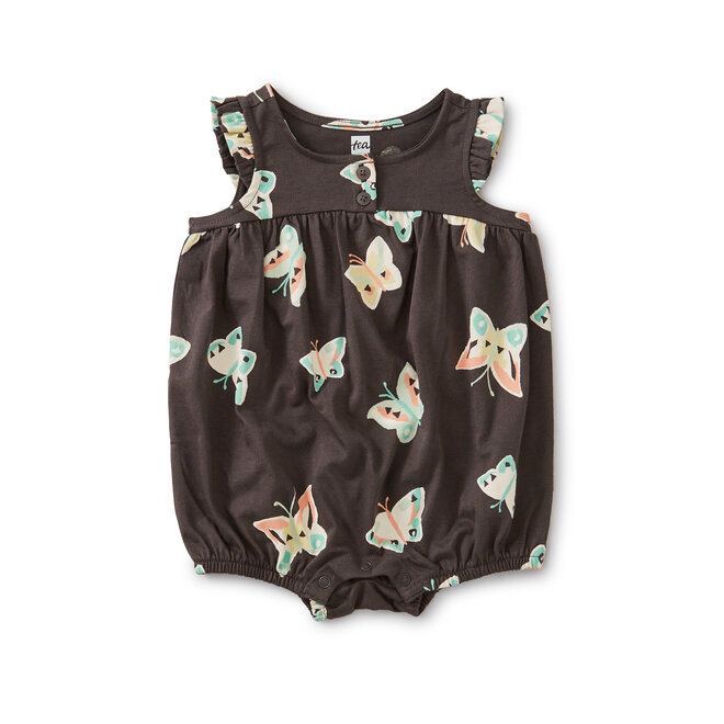 HENLEY ROMPER BUTTERFLY PEPPER