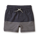 KNIT BEACH BABY SHORTS - INDIGO