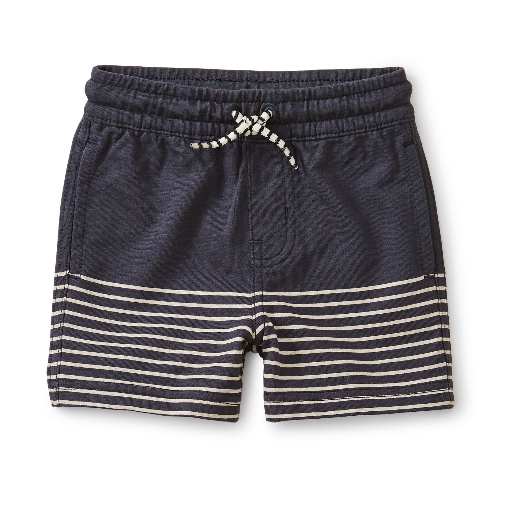 KNIT BEACH BABY SHORTS - INDIGO