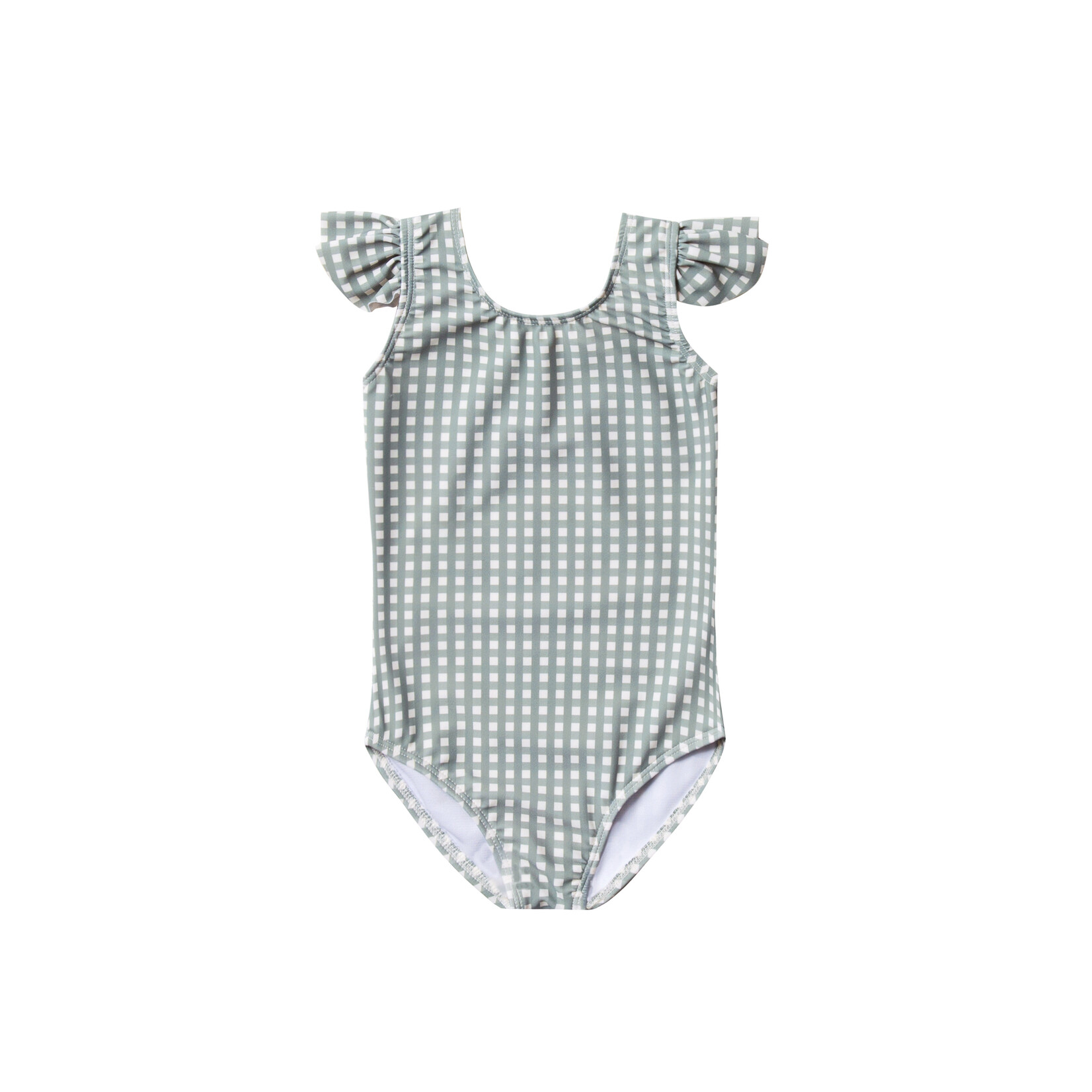 Rylee + Cru GINGHAM FRILL ONEPIECE