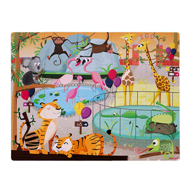 TACTILE PUZZLE "A DAY AT THE ZOO"
