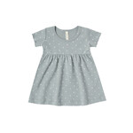 Short Sleeve Baby Dress - ocean