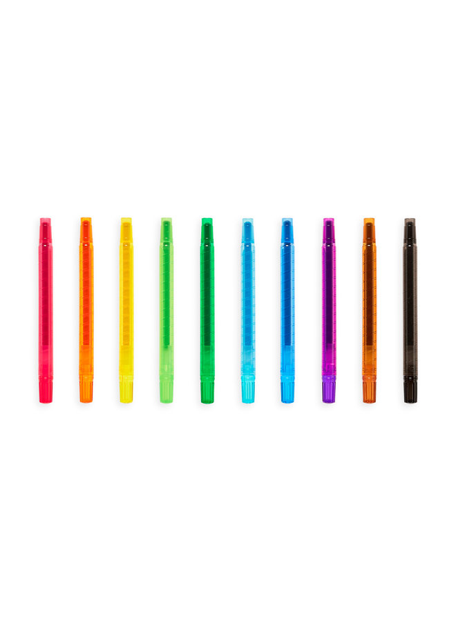 Yummy Yummy Scented Twist-Up Crayons (set of 10)