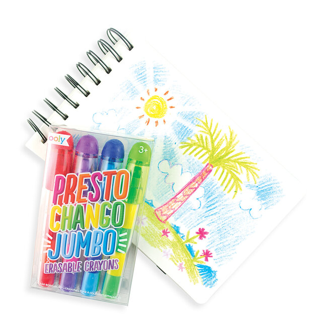Presto Chango Jumbo Erasable Crayon Sticks - Set of 4