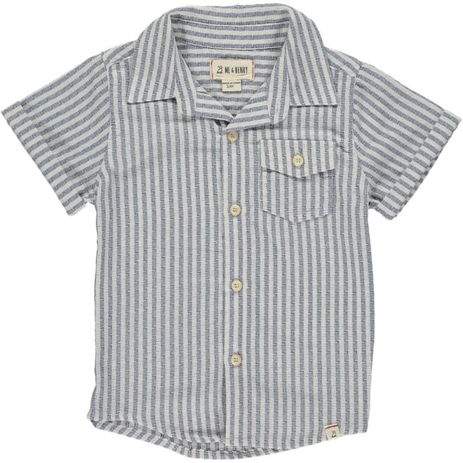 Blue/white stripe s/s shirt