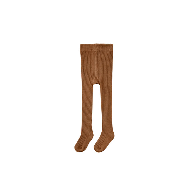 Rib Knit Tights - Cinnamon