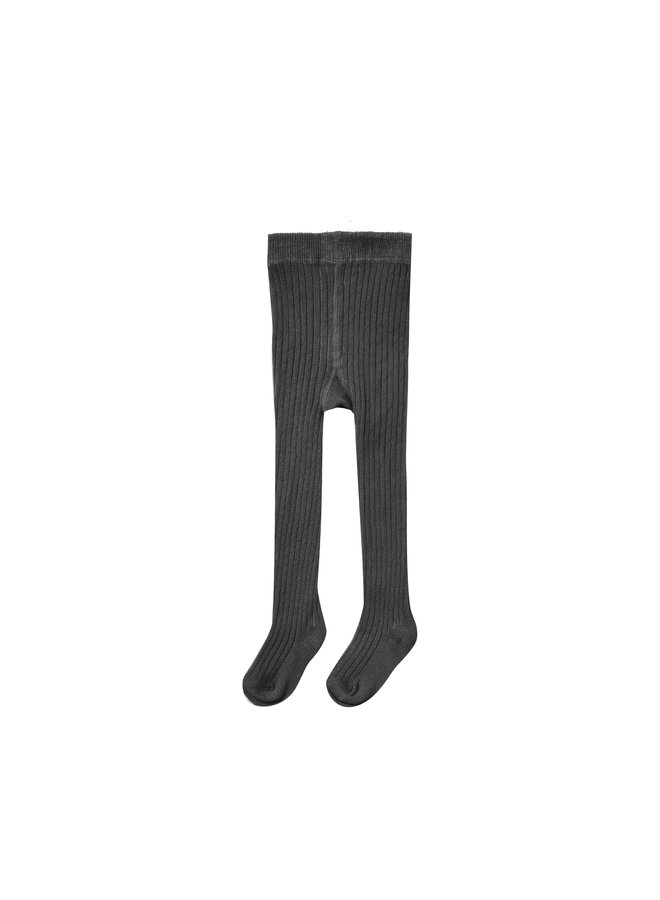 Rib Knit Tights - Vintage Black