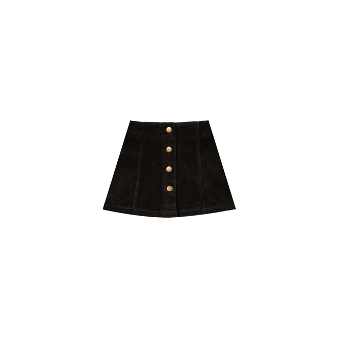 Corduroy Mini Skirt - Vintage Black