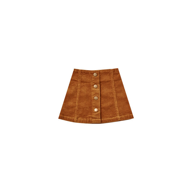 Corduroy Mini Skirt - Cinnamon