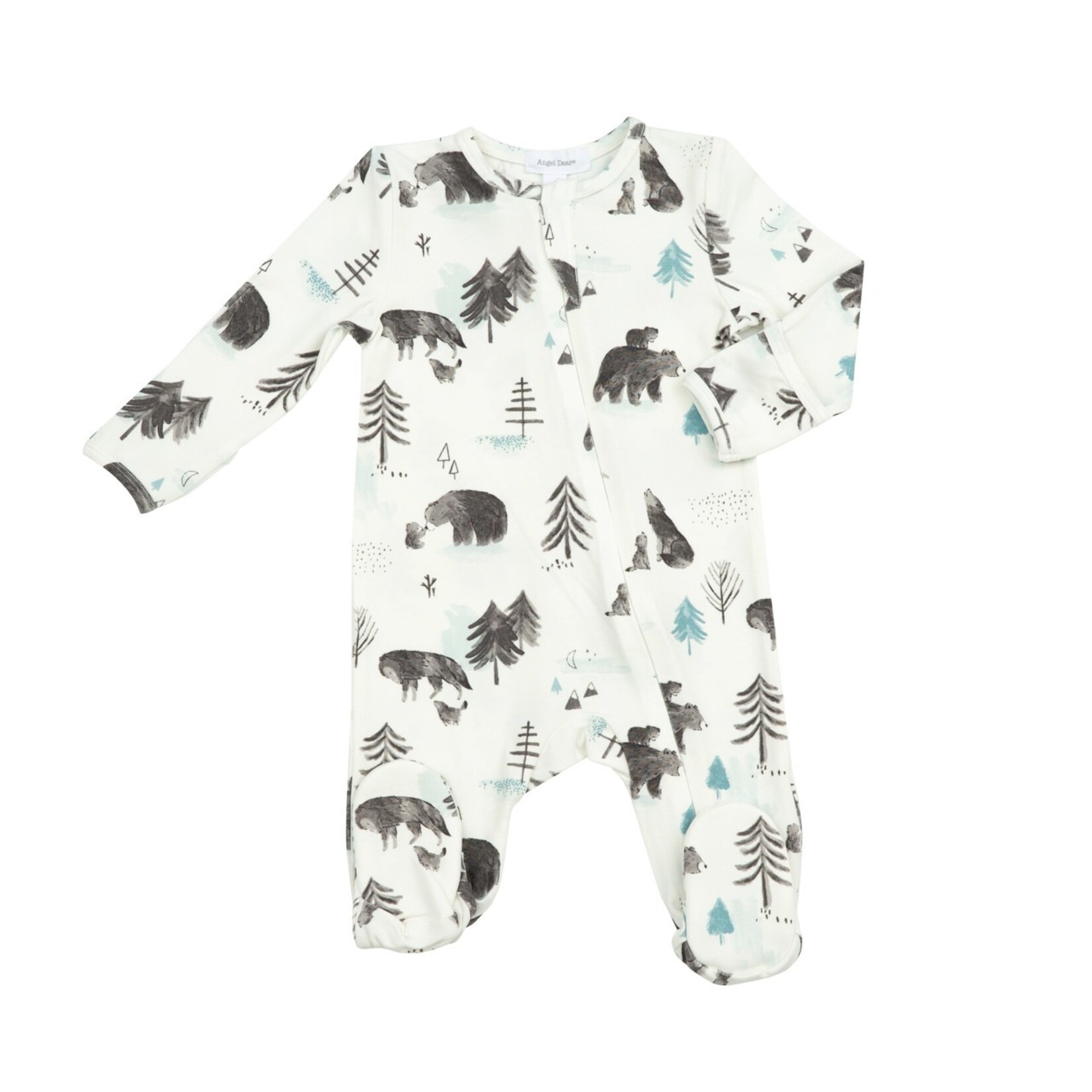 Mama and Cubs Zipper Footie