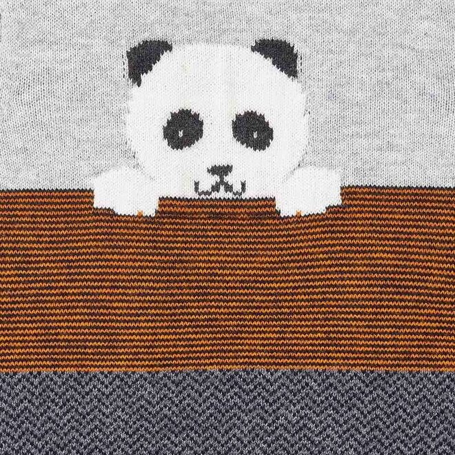 Panda Striped Sweater