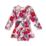 Posh Peanut Chloe - Long Sleeve with Twirl Skirt Bodysuit