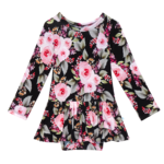 Posh Peanut Milana - Long Sleeve Twirl Skirt Bodysuit