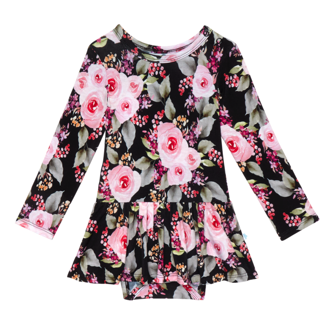 Milana - Long Sleeve Twirl Skirt Bodysuit