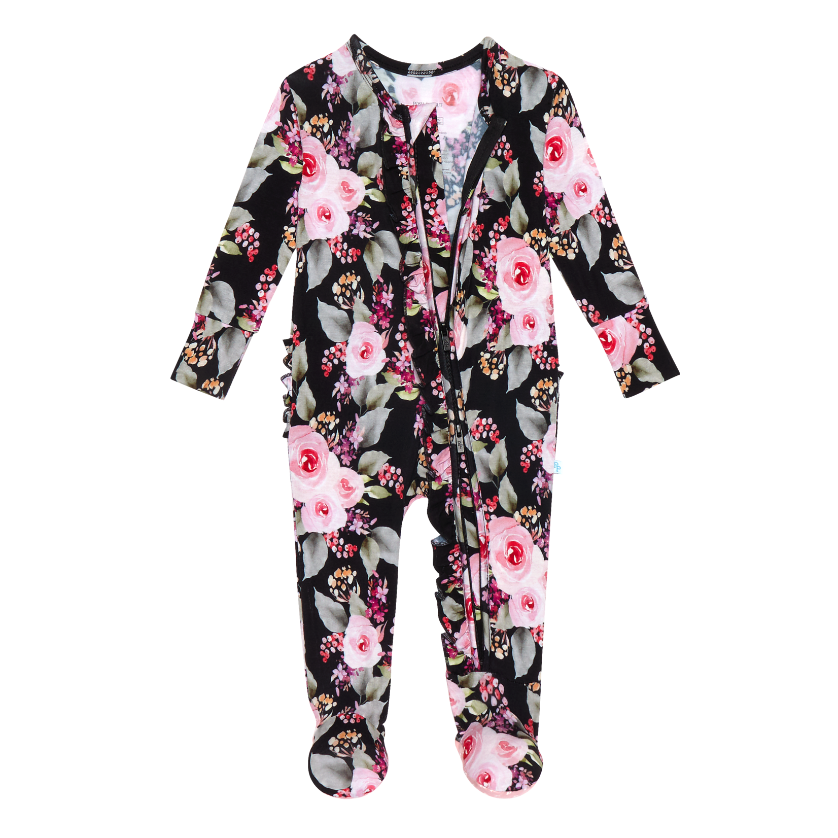 Posh Peanut Milana - Ruffled Zippered Footie