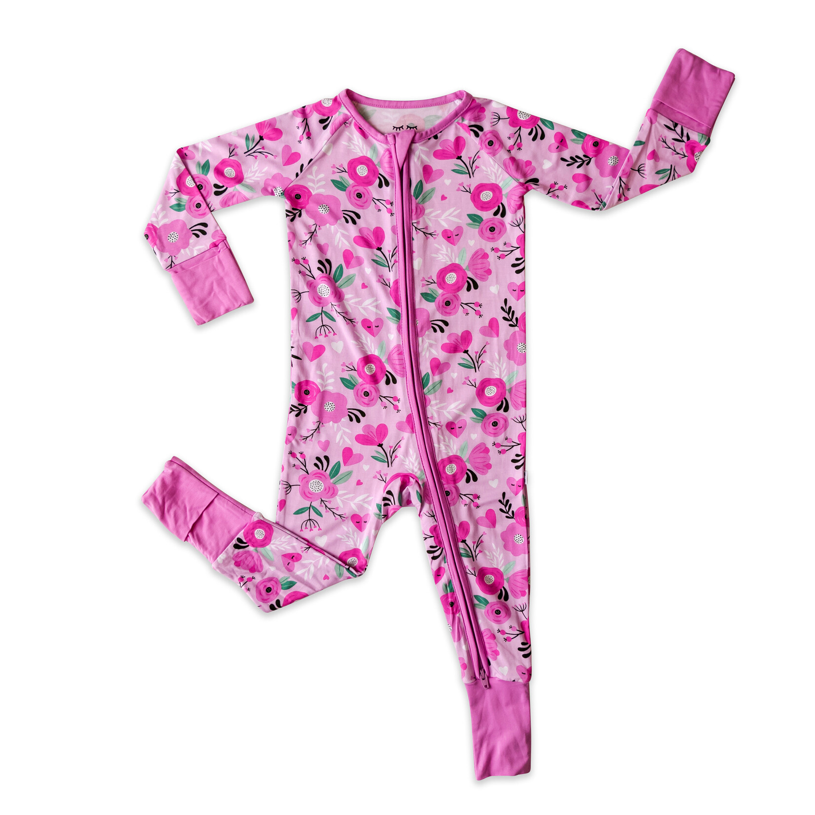 Little Sleepies Sweetheart Floral Romper