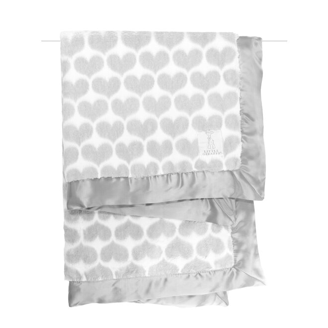 Luxe Heart Army Blanket - Silver